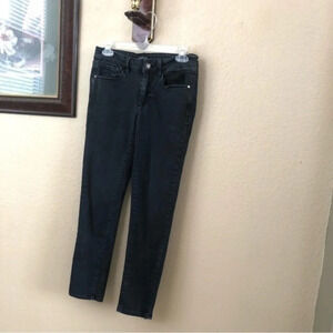 Bebe Washed Gray Y2K Heartbreak Skinny Jeans